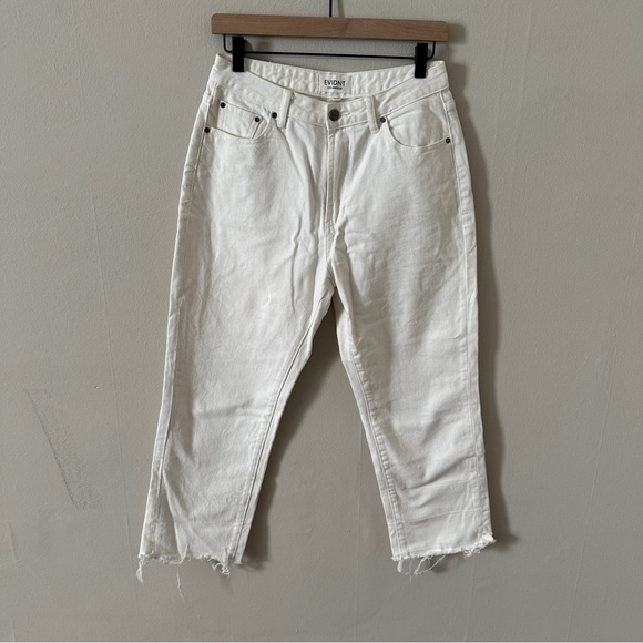Evidnt Los Angeles Cropped Relaxed White Jean Size 28 - Picture 1 of 4